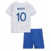 Frankrike Kylian Mbappe #10 Bortedraktsett Barn VM 2022 Korte ermer (+ Korte bukser)